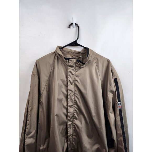 RC Raes Creek Mens Windbreaker Jacket 3XL Brown Waterproof Lightweight NEW - Picture 2 of 11